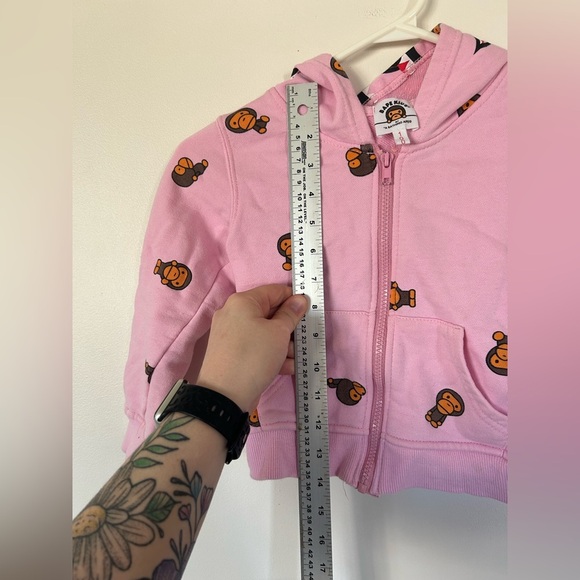 BAPE A Bathing Ape Kids Pink Hoodie 100 - Picture 8 of 12